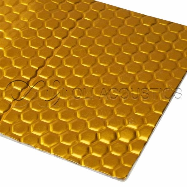 2mm Car Sound Deadening Butyl Rubber With Golden Aluminum Foil